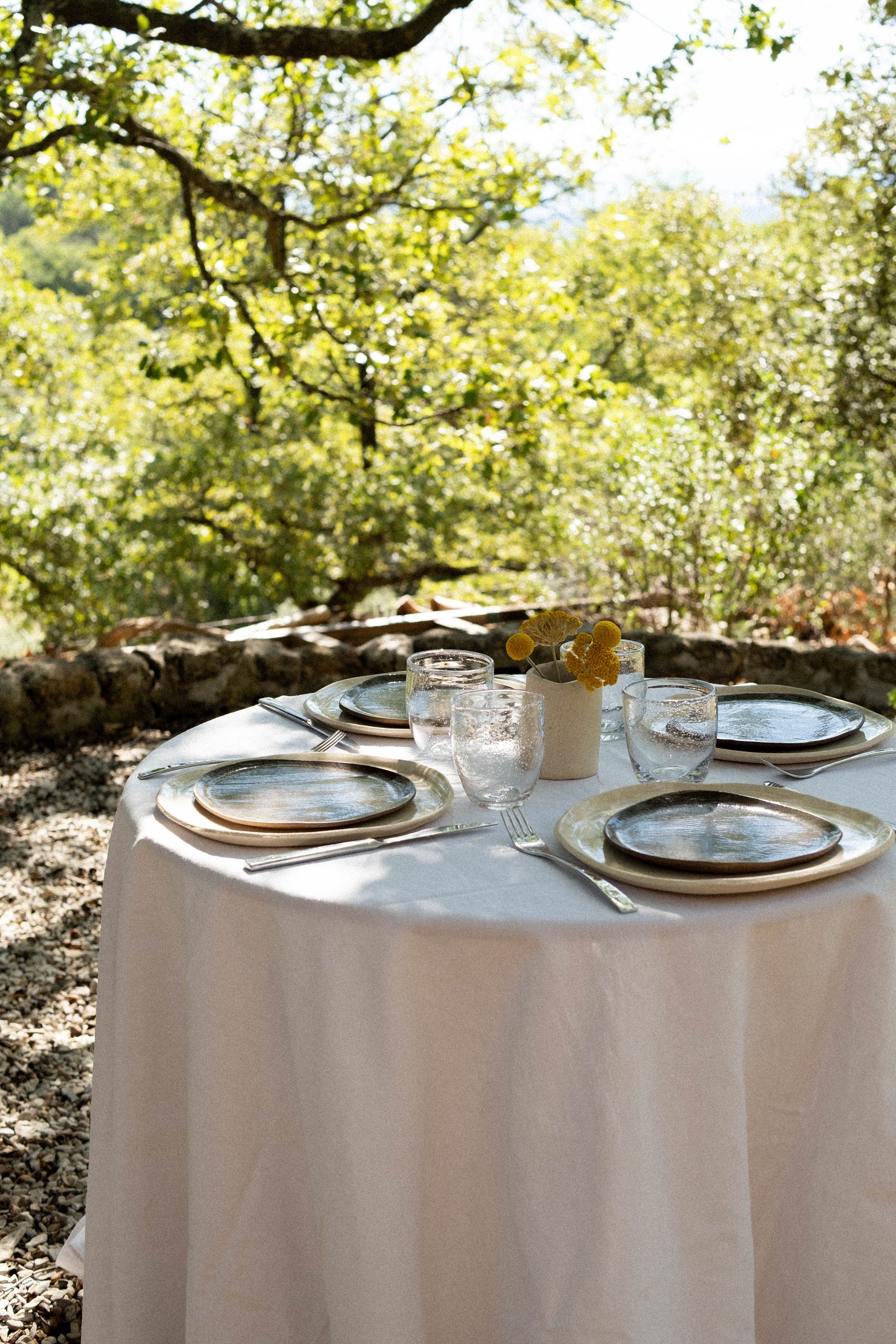 Grande assiette plate beige - Terraé