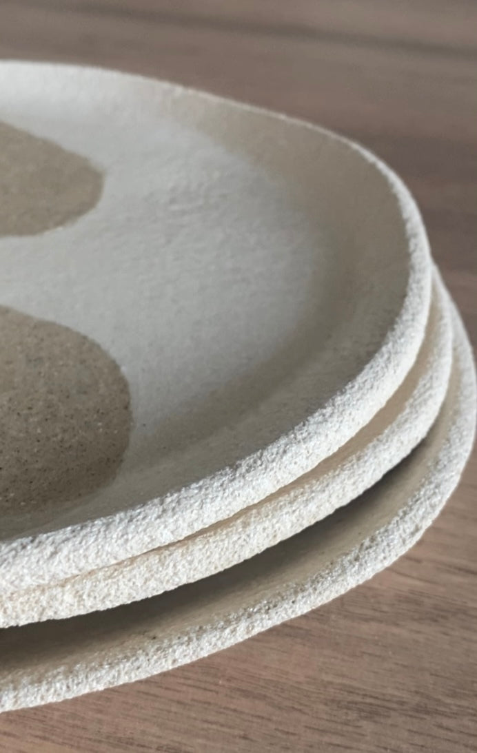 Abstract dessert plate
