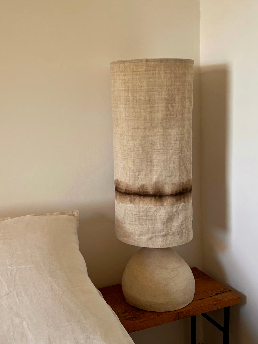 Grande lampe à poser Terraé - Beige